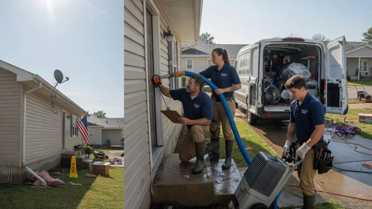 Ceiling Water Damage Restoration in Melville, LA near me